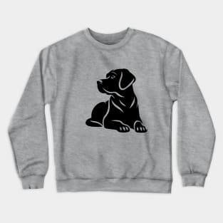 Black Labrador Dog Crewneck Sweatshirt